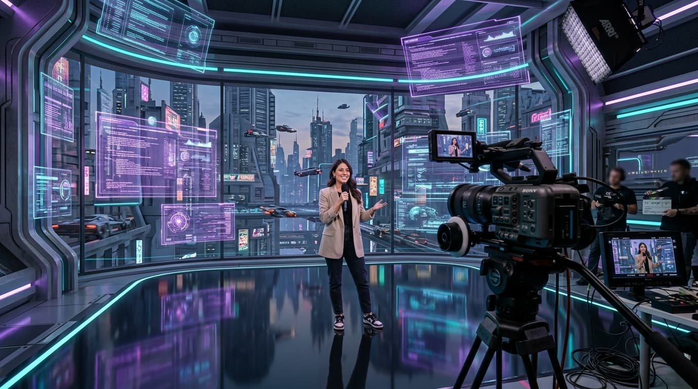 Cyberpunk High-Tech Hub